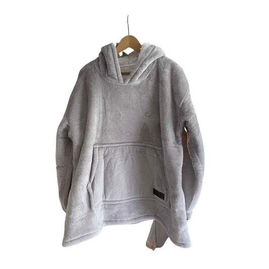 Silver Grey Hoodie Blanket