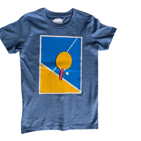 Table tennis print tee for children